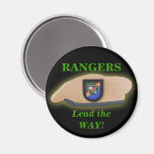 75e airborne rangers patchveteranen ww2 magneet (Voorkant / Achterkant)
