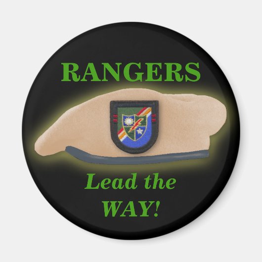 75e airborne rangers patchveteranen ww2 magneet (Voorkant)