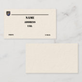 75e Army Rangers airborne vets patch business Ca Visitekaartje (Voorkant / Achterkant)