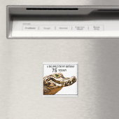 75e 'Birthday Alligator Smile' Magneet (Insitu (Vaatwasser))