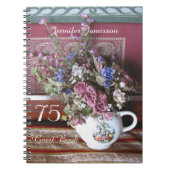 75e Birthday Party Guest Book,  Teapot Notitieboek (Voorkant)