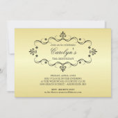 75e Birthday Party Invitations with Photo Kaart (Achterkant)