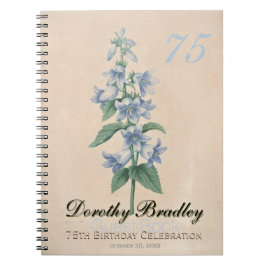 75e Botanische Guest Book op Birthday Party Notitieboek
