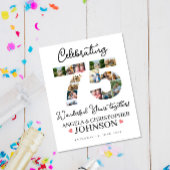 75e bruiloft Jubileum foto montage Poster