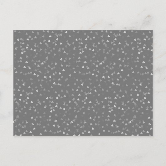 75e bruiloft Jubileum Love Hearts Save the Date Briefkaart (Achterkant)