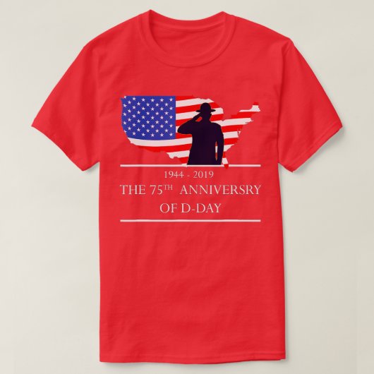 75e dag Jubileum 1944 2019 Specials Anniver T-shirt (Design voorkant)