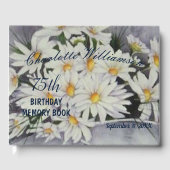 75e Daisy Bouquet Bloemen Verjaardag Geheugen Gastenboek (Voorkant)
