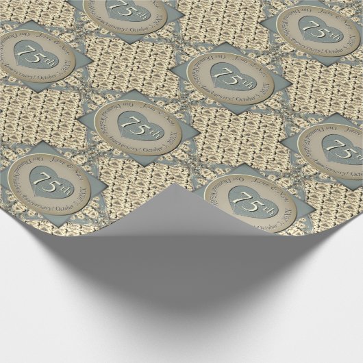 75e Diamond Jubileum inpakpapier (Hoek)