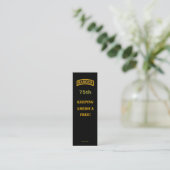 75e Flash-veteraan-patch bookmarker voor het leger Mini Visitekaartje (Staand voorkant)