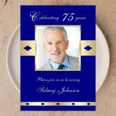 75e foto Verjaardagsfeestje Uitnodiging Marine 75