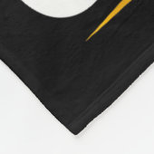 75e geboortedag: 75 jaar oud. fleece deken (Hoek)