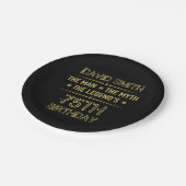 75e geboortedag Man Myth Legend Papieren Bordje (Gekanteld)