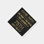 75e geboortedag Man Myth Legend Servet (Hoek)