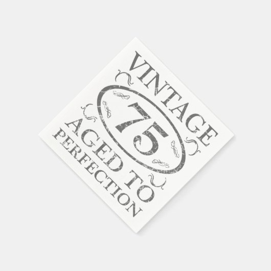 75e geboortedag servetten (Hoek)