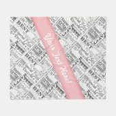 75e gepersonaliseerde cadeaus van de Birthday Part Fleece Deken (Voorkant (Horizontaal))