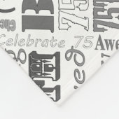 75e gepersonaliseerde cadeaus van de Birthday Part Fleece Deken (Hoek)