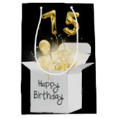 75e goudzeemeerballonnen in witte doos medium cadeauzakje (Voorkant)