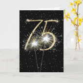 75e huwelijksjaarsparklers kaart (Gele Bloem)