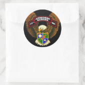 75e Infanterie Ranger Regiment Bumpersticker Ronde Sticker (Tas)