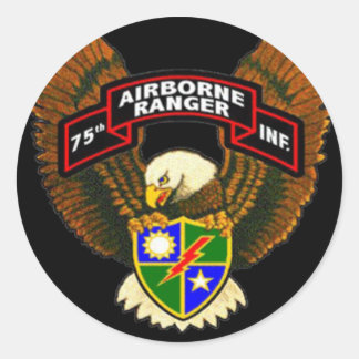 75e Infanterie Ranger Regiment Bumpersticker Ronde Sticker