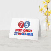 75e jaar oude design kaart (Gele Bloem)