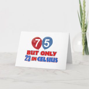 75e jaar oude design kaart