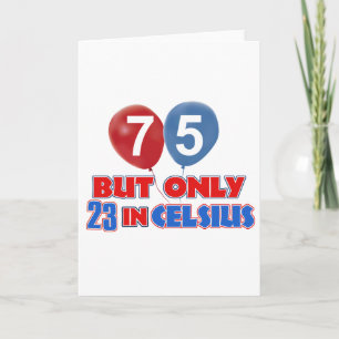 75e jaar oude design kaart