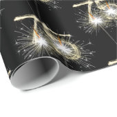 75e jaarsparklers op zwart cadeaupapier (Rol Hoek)