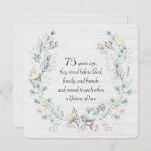 75e Jubilea krans op hout Kaart