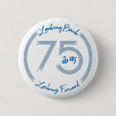 75e Jubileum badge Ronde Button 5,7 Cm (Voorkant)