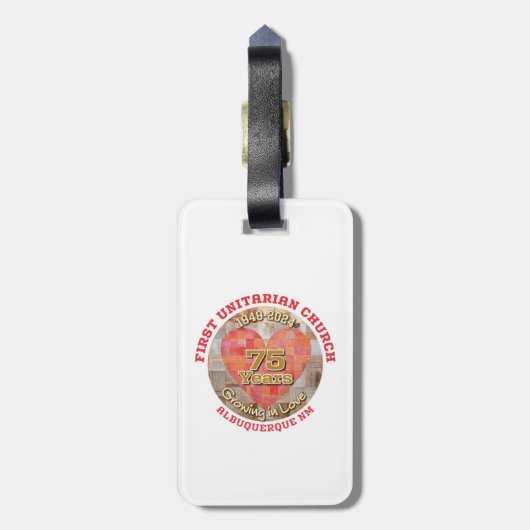 75e Jubileum Bagagelabel (Achterkant verticaal)