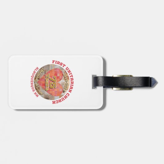 75e Jubileum Bagagelabel (Achterkant horizontaal)