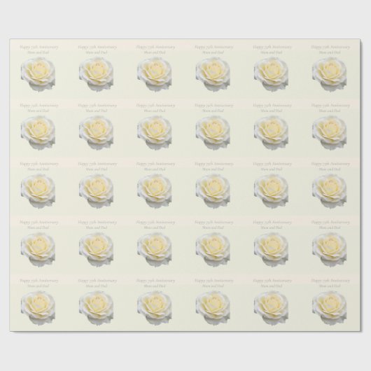 75e Jubileum bewerkbaar Cadeaupapier (Vlak)