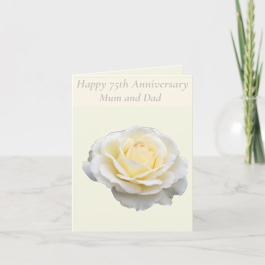 75e Jubileum bewerkbaar Kaart (Voorkant)