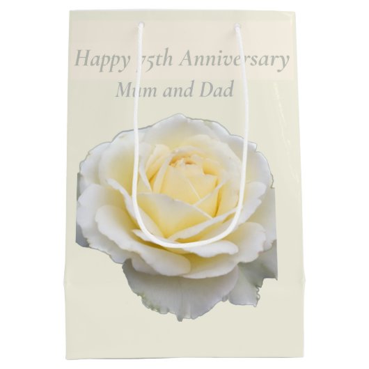 75e Jubileum bewerkbaar Medium Cadeauzakje (Achterkant)