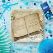 75e Jubileum Boek Papieren Bordje (Feest)