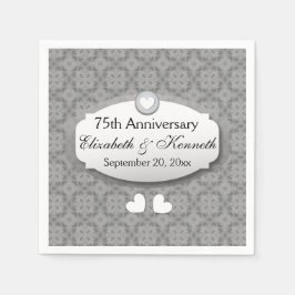 75e Jubileum bruiloft Jubileum Diamond Z04 Servetten