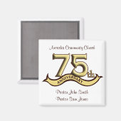 75e Jubileum Feestgunsten Magneet (Voorkant / Achterkant)