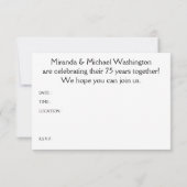 75e Jubileum (gematigde vogels) Kaart (Achterkant)