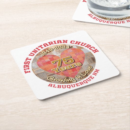 75e Jubileum Onderzetters (Schuin)