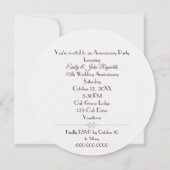 75e Jubileum Party Glowing Autumn Berry Krans Kaart (Achterkant)