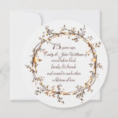 75e Jubileum Party Glowing Autumn Berry Krans Kaart (Voorkant)