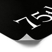 75e Jubileum van de Golden Gate Bridge Poster (Hoek)