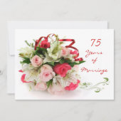 75e Jubileum van het huwelijk. Rozen en leugens Kaart (Voorkant)