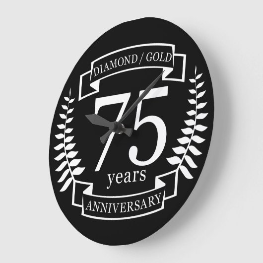 75e JUBILEUM voor bruiloft DIAMOND GOLD Grote Klok (Hoek)