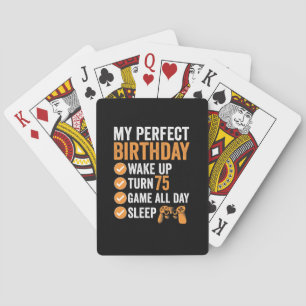 75e Keer 75 Mijn Perfecte Verjaardag Gamen Pokerkaarten