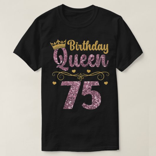 75e koningin 75 jaar 75 jaar vijfenzeventig t-shirt (Design voorkant)