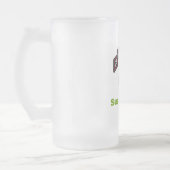 75e legerwoede, voorgevroren Beer Stein Matglas Bierpul (Links)