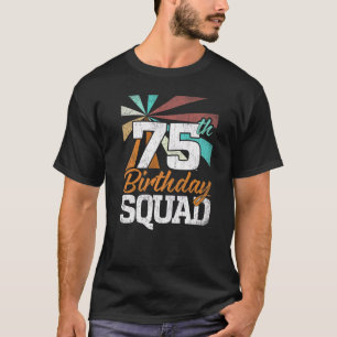 75e Man op het vogelplein Retro Vrouwen 75 jaar ou T-shirt