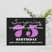 75e OPLEIDING Paarse Sjabloon van de geboorte Kaart (Staand voorkant)